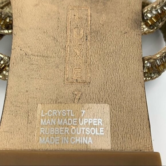 Steve madden Luxe sandal L-Crystl 7 gold gladiator - Picture 8 of 13